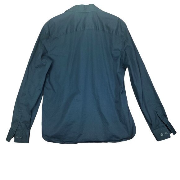 ARMANI EXCHANGE A/X Mens Shirt SZ L 16.5-17 Black Long Sleeves Collar Pocket - Picture 2 of 10